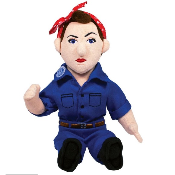 NWT The Unemployed Philosophers Guild Rosie the Riveter Plush Doll - Picture 1 of 10